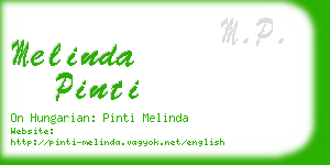 melinda pinti business card